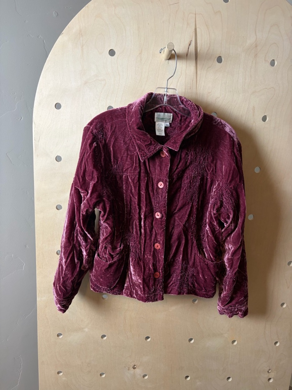 Coldwater Creek Crushed Velvet Jacket – Size PM (Petite Medium) - Picture 2 of 8